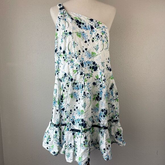 NWOT Free People Floral One Shoulder Midi Dress Size M - Picture 1 of 9